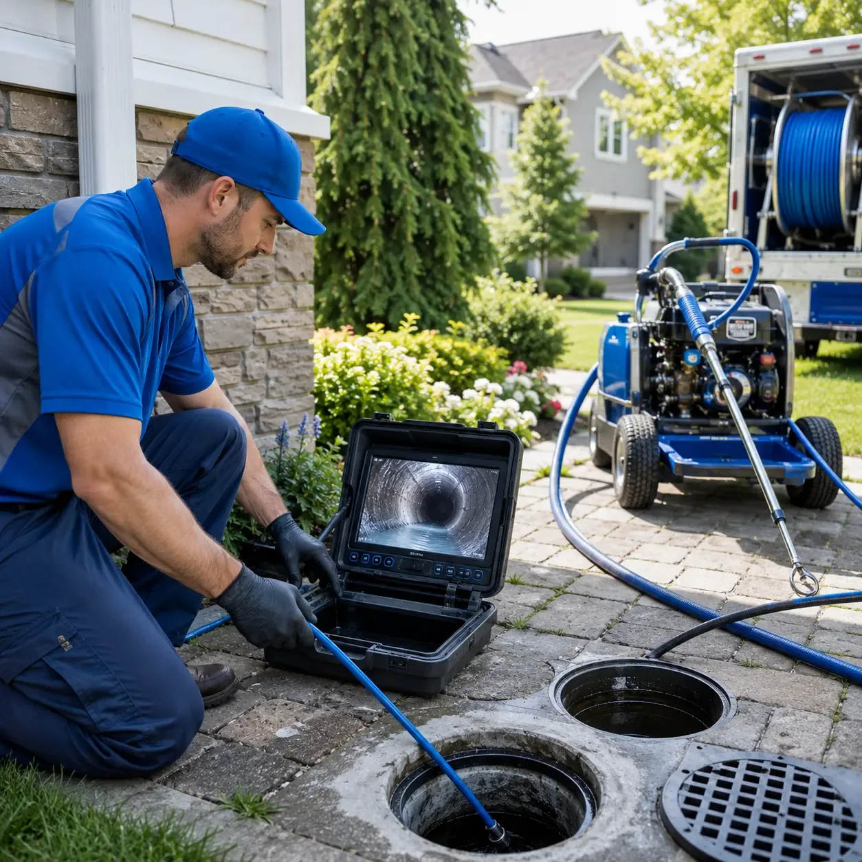 Outdoor drain cleaning professionals serving Cedarville, MI