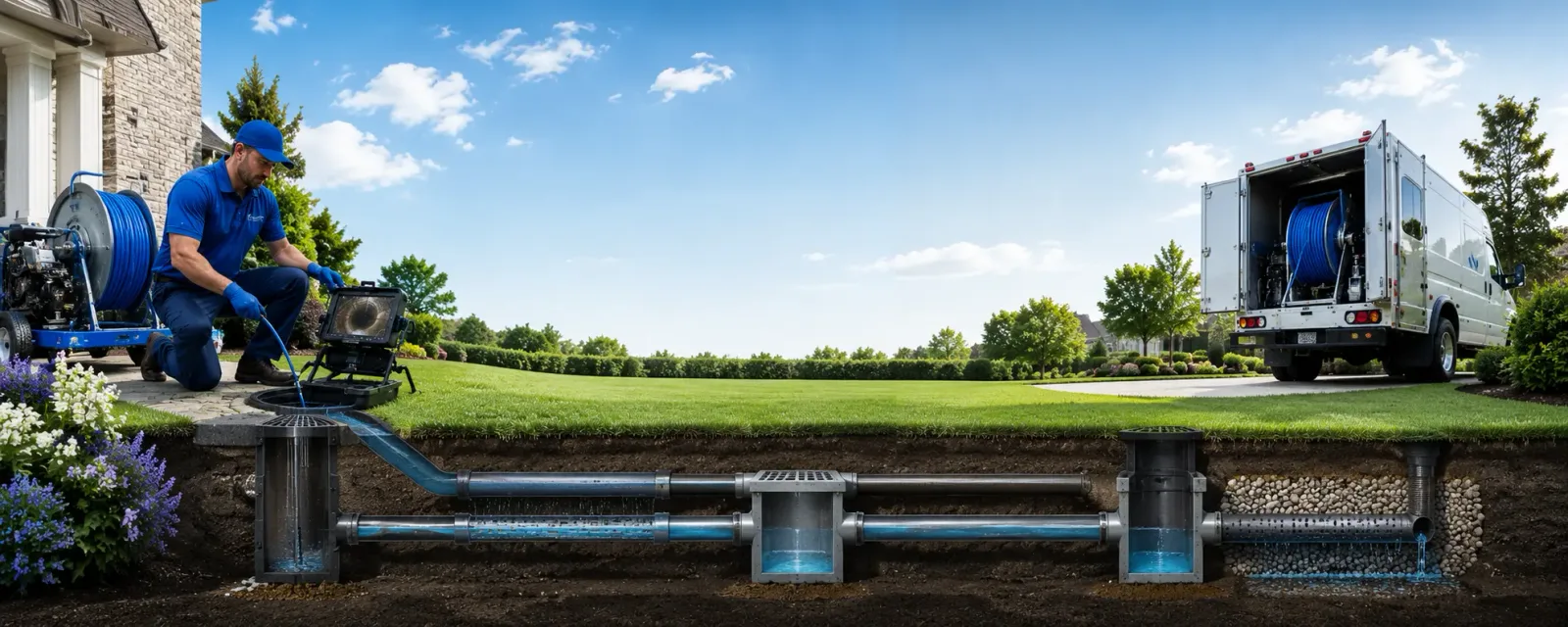 Outdoor drain cleaning information for Cedarville, MI